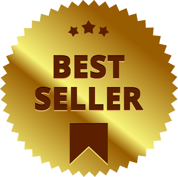 Golden best seller icon